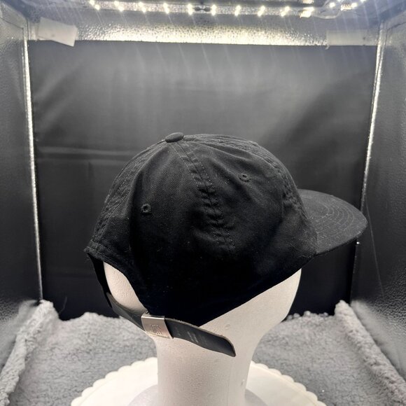 Undefeated Headwear "U" Logo Black and White Adjustable Strapback Hat Cap - Picture 6 of 8